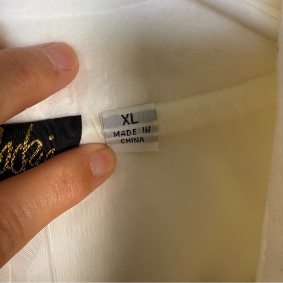 Bob Mackie Wearable Art Embroidered Button Front Fleece Jacket Coat Size XL NWT - Picture 5 of 8